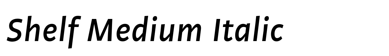 Shelf Medium Italic